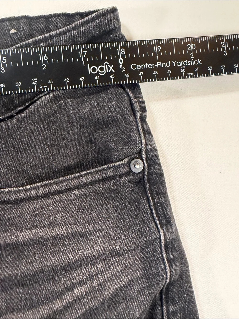 Rue21 Men's Charcoal Black Ripped Skinny Jeans 38x32